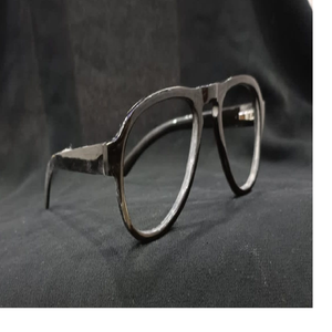 Gafas de cuerno de búhos para óptica y montura, de color negro, marcos elegantes - Product Image 1