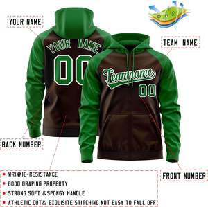 Sudaderas con cremallera completa unisex con parche de logotipo, diseño personalizado para ropa deportiva universitaria o uniformes de empresa OEM - Product Image 2
