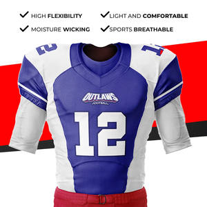 Uniformes de fútbol americano Premium Ropa de equipo de alta calidad con mangas cortas Rendimiento inigualable por fabricante - Product Image 4