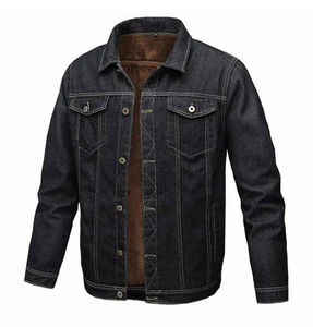 Veste en jean pour homme à col montant et à capuche, de haute qualité, en gros, respirante, style vintage, prix bas, en provenance du Pakistan - Product Image 1