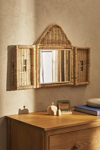 Espejo de pared de Casa de ratán de nuevo diseño, hecho a mano, respetuoso con el medio ambiente, decoración de espejo de pared, sala de estar para decoración de habitación de niños - Product Image 5