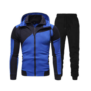 Customized Tracksuit Long Sleeve <b>Hoodie</b> Zipper Jogging Trouser Fitness <b>Running</b> Suit Casual Contrast Color Clothing Sportswear - Product Image 5
