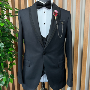 Offre Spéciale élégant dernier design préféré par les jeunes costumes élégants d'élite de luxe sur mesure pour les hommes marié de mariage - Product Image 1