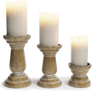 Bougeoir en bois Bougeoir en pot pour la célébration d'Halloween - Product Image 2