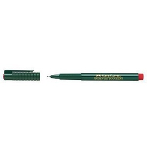 ปากกาเขียนเส้นเล็ก Faber-Castell FINEPEN 1511 ขนาด 0.4 มม. สีแดง อุปกรณ์เขียนและแก้ไข - Product Image 1