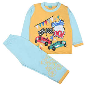 Traje de 2 Piezas de Manga Larga para Niños - Amarillo - Product Image 3