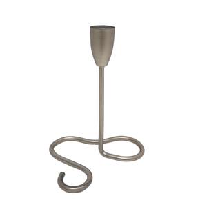 Bougeoir en aluminium pour décoration de la maison, porte-bougie de couleur patine grise pour mariage et fait à la main en vrac - Product Image 1