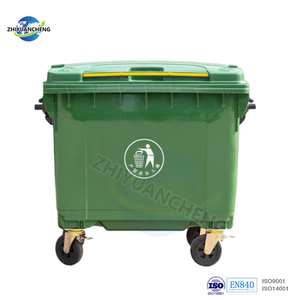 1100L Umweltfreundlicher Induktions-Mülleimer mit 4 Rädern, mobiler Recyclingbehälter, rollender Abfallbehälter für Plastik/Papier, für den Außenbereich, Zuhause, Hotel - Product Image 3