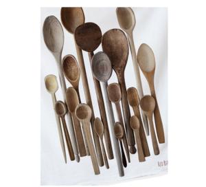 <b>Black</b> <b>Handle</b> With <b>Handle</b> Soup Ladle Natural Colour Premium Handmade Wood Utensil Set - Product Image 3