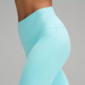 กางเกงเอวสูงผ้าสแปนเด็กซ์ผ้าโพลีเอสเตอร์สำหรับเล่นโยคะของผู้หญิงพิมพ์ลายถ่ายเทความร้อนได้ตามต้องการ - Product Image 4