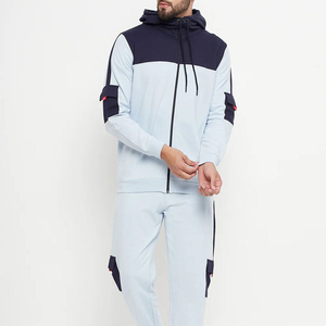 Vêtements de sport en coton personnalisés pour la course à pied d'hiver Survêtements imprimés Vente en gros Costumes de jogging respirants à séchage rapide pour hommes - Product Image 5