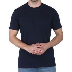 Camisetas Lisas para Hombre, Tejidas para Verano, 50% Poliéster, 25% Algodón, 25% Rayón, Secado Rápido, Ligeras, Transpirables, Manga Corta, Logotipo Personalizado - Product Image 1