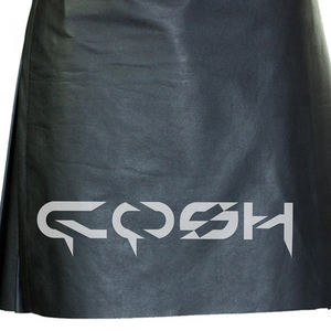 Kilt híbrido de moda gótica para hombre superventas Kilt de cuero negro de alta calidad, vendedores de Kilts plisados personalizados - Product Image 6