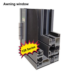 Thermal Break Aluminum Double Glazed Tempered Glass <b>Windows</b> Casement <b>Windows</b> Tilt & Turn <b>Window</b> Corner Sample - Product Image 1