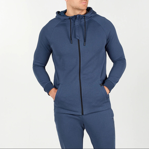 100% Cotton Custom Logo Heavyweight <b>Sweatshirt</b> Solid Pattern <b>Full</b> <b>Zip</b> Hoodie Hooded Streetwear Jogging Zipper Design Hoodies - Product Image 1