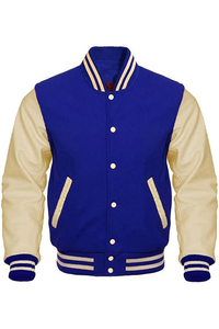 แจ็กเก็ตขนสัตว์100% และหนังเลตเทอร์แมนทีมโรงเรียนมีน้ำหนักเบา - Product Image 4