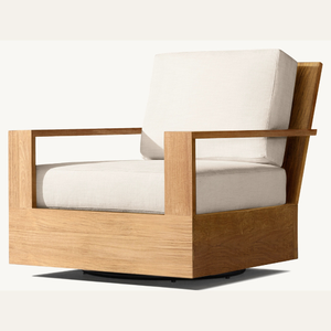 Hot sale teak wood sofa garden for outdoor use by the pool, comfortable for relaxing in the afternoon - Product Image 1