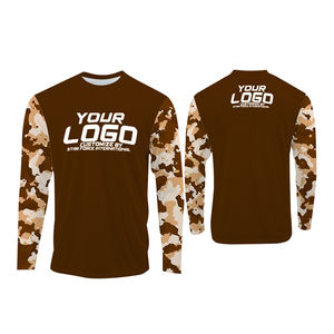 Deporte al aire libre al por mayor de secado rápido transpirable protección UV ropa de pesca hombres manga larga Jersey camisas de pesca - Product Image 2