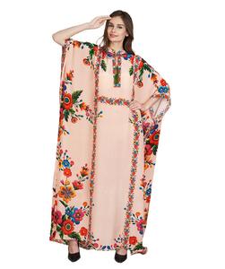 Robes caftan modernes pour femmes en tissus légers et couleurs riches adaptées aux vêtements de voyage, de salon et de travail - Product Image 4