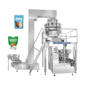 Coconut Chips Plastic Zip Lock Bag Machine Biscuit Automatic Bagging Machine Mushroom Pouch Bag Filling Machine