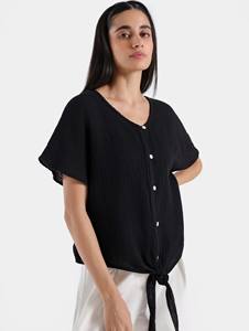 Alta calidad verano en blanco Unisex ancho cuello en V manga corta de gran tamaño hombres algodón botón abajo moda desgaste uso al aire libre comodidad - Product Image 5