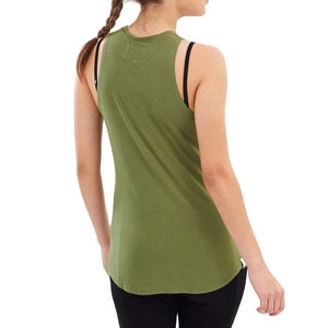 เสื้อกล้ามออกกำลังกายผู้หญิง ผ้าสแปนเด็กซ์ผสมคอตตอน ระบายอากาศได้ดี ทรงเข้ารูป แห้งเร็ว เหมาะสำหรับเล่นกีฬา ฝึกซ้อม และทำงาน  รับสกรีนโลโก้ - Product Image 5