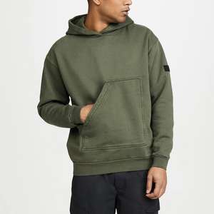 Veste à capuche personnalisée pour hommes, sweat-shirt rembourré sans doublure, broderie 3D, techniques de teinture par trempage, sweats à capuche d'hiver lourds - Product Image 1