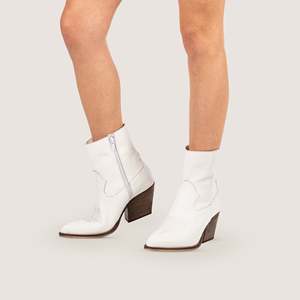 Janice White Texan Botines Calzado elegante y cómodo - Product Image 4