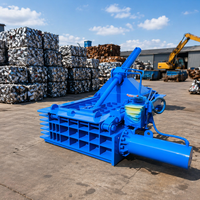 Presse à balles hydraulique robuste de 200 tonnes pour ferraille, avec déchargement latéral, pour acier, fer et aluminium usagés