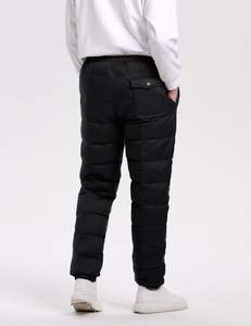 2025 moda para hombre invierno cálido burbuja acolchado pantalones gruesos abajo estilo al aire libre Casual a prueba de viento personalizado OEM fabricante - Product Image 6