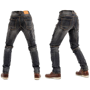 Pantalones Vaqueros de Motociclista D-Ride Moto, Protección Blindada de Nivel 1 CE, Manga Larga, Transpirables, de Secado Rápido, para Hombre, Color Gris Oscuro Desgastado - Product Image 5