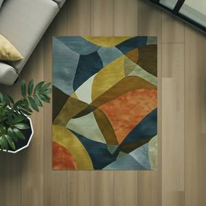 Tapis de grande surface fait main à la main, tapis d'appoint pour salon et chambre à coucher, décoration contemporaine, tapis en laine - Product Image 2