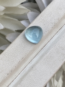 Cabujón en forma de corazón de Aguamarina de Color superior Natural de 11 MM, cuentas sueltas de piedras preciosas de diamante de 4,72 quilates para la fabricación de joyas - Product Image 2