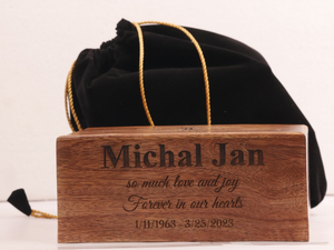 Personalized Wooden Cremation Urn Mango Wood Funeral <b>Memorial</b> Burial Urn <b>Memorial</b> <b>Keepsakes</b> For Adult Ashes - Product Image 5