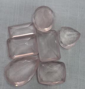 Magnifique pierre de quartz rose taillée, pierre précieuse en vrac pour la fabrication de bijoux, lot en gros, bijoux faits à la main - Product Image 3