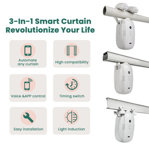 Nuovo Robot per Tende Smart WiFi con Controllo Vocale Remoto, Corrente Massima 10A per Tende Elettriche Multi-Traccia - Product Image 4