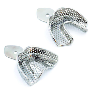 Plateau d'empreinte dentaire autoclavable en acier inoxydable, certifié CE Classe II, équipement chirurgical dentaire de haute qualité, alimentation manuelle - Product Image 3