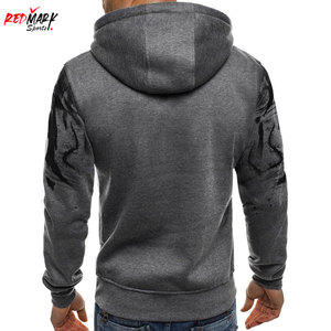 Premium Men's Winter Pullover Hoodies-Waterproof Windproof Breathable Solid Design Cotton & Polyester Autumn Fashion <b>Clothing</b> - Product Image 5