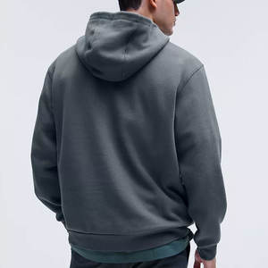 Sweat-shirt à capuche en molleton de coton 350g avec logo personnalisé surdimensionné Vente en gros OEM 380-500GSM Sweats à capuche de luxe unis en coton vierge - Product Image 2