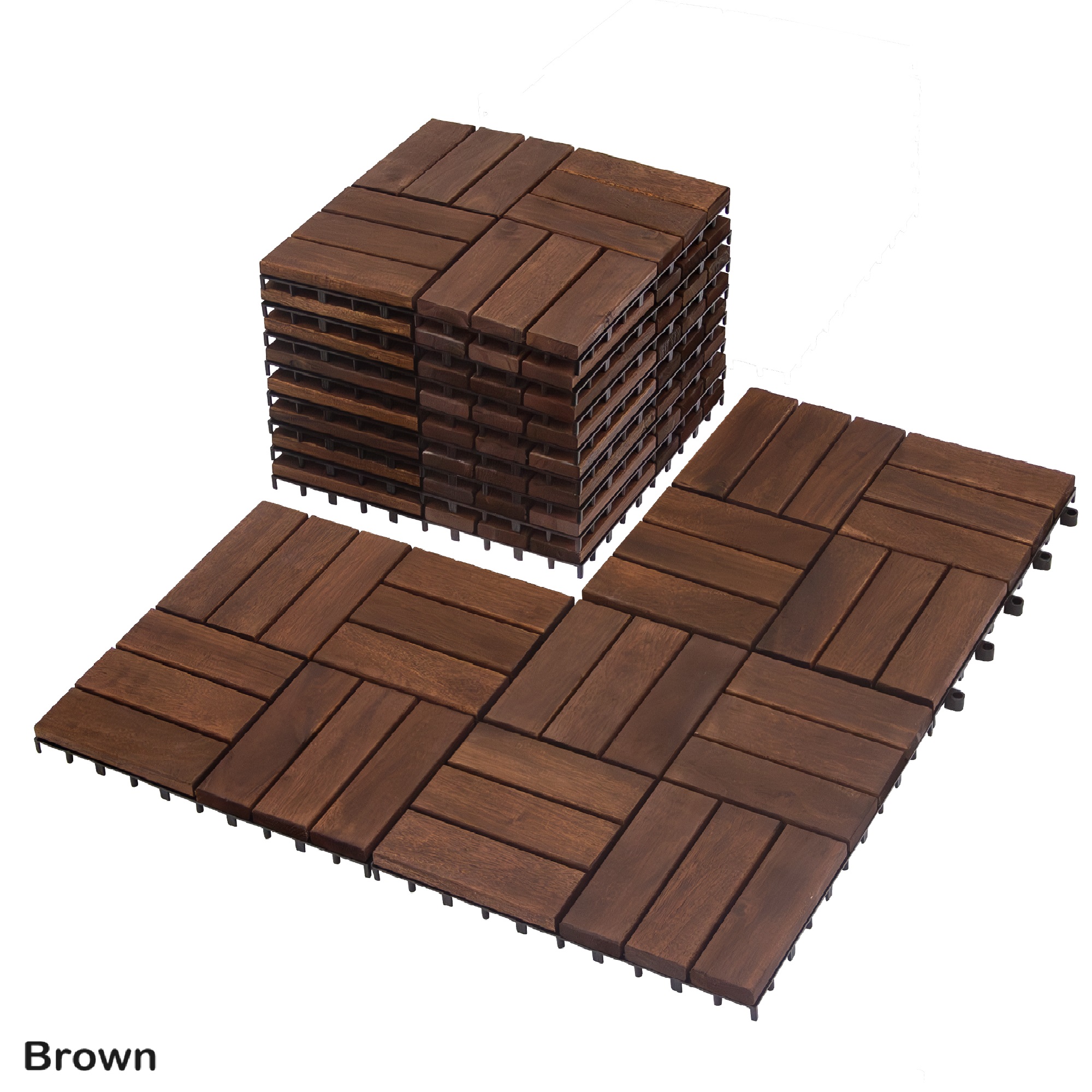 New hot item FG-VG12BR balcony outdoor floor tile flooring wood texture solid wood tile for decoration made in Vietnam