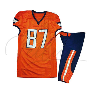 Uniforme de Fútbol Americano para Adultos de Manga Corta, Diseño Moderno, Transpirable, Estampado, con Diseño Personalizado y Alta Calidad - Product Image 1