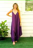 Combinaison de yoga vintage pour femme, coupe ample élégante, taille haute, bretelles spaghetti, écologique et respirante, 100 % coton – Collection 2023 à succès