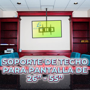 Supporto TV Inclinabile e Orientabile 26-55 Pollici, Montaggio a Soffitto in Acciaio per TV Plasma e LCD, Confezionato - Product Image 6