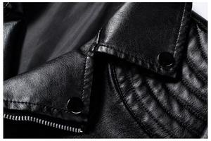 Custom Embossed Logo Cowhide Leather Jacket Premium Chrome Tanned Non Split Leather <b>Coat</b> - Product Image 4