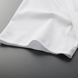 T-shirts pour hommes 100% coton décontracté col rond manches courtes basique lourd doux t-shirts unis coupe classique t-shirts - Product Image 3