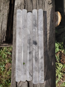 High Quality <b>Crystals</b> Polished <b>Wand</b> Natural Agate Point Mascot for wardrobe luxury furniture handlebar Home Decoration wholesale - Product Image 6