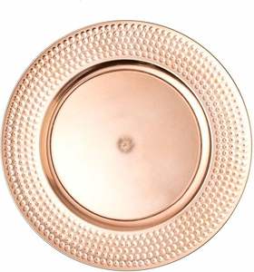 Plaque de chargement en métal détaillée fabriquée à la main pour une configuration de salle à manger élégante fêtes de luxe mariages et occasions spéciales - Product Image 2