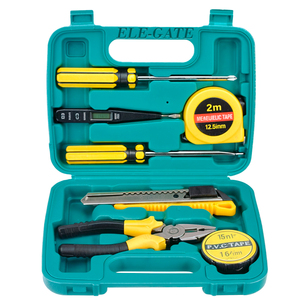 Set di 7 Utensili Manuali per Manutenzione Domestica, Chiavi in Plastica CR-V in Valigetta Rigida, Peso Incluso - Product Image 1