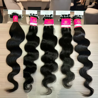 Meilleures extensions de cheveux humains Remy indiens bruts non traités, provenant de l'usine du sud de l'Inde, prix de gros abordables SMVIMPEX 100g Weave