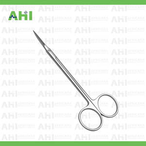 Ciseaux micro-iris en acier inoxydable, droits et courbés à 45°, qualité allemande TC, instrument chirurgical manuel, certifié CE, pour école de médecine - Product Image 3
